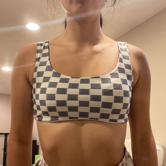 SHEIN Black & Off-White Bikini top - Picture 2 of 2